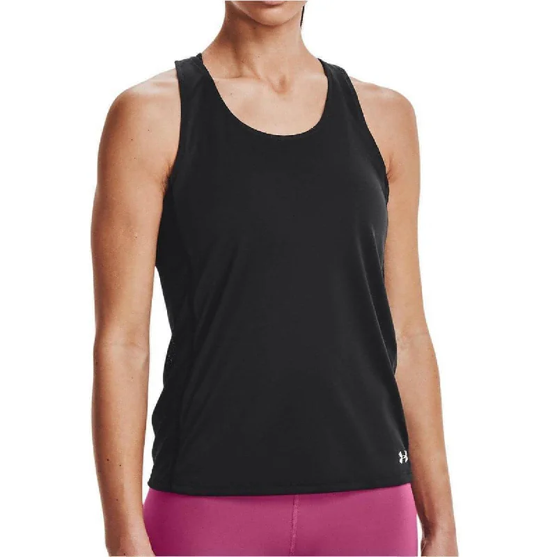 Under Armour Fly By Womens Running Vest Tank Top - Black mesh tank top