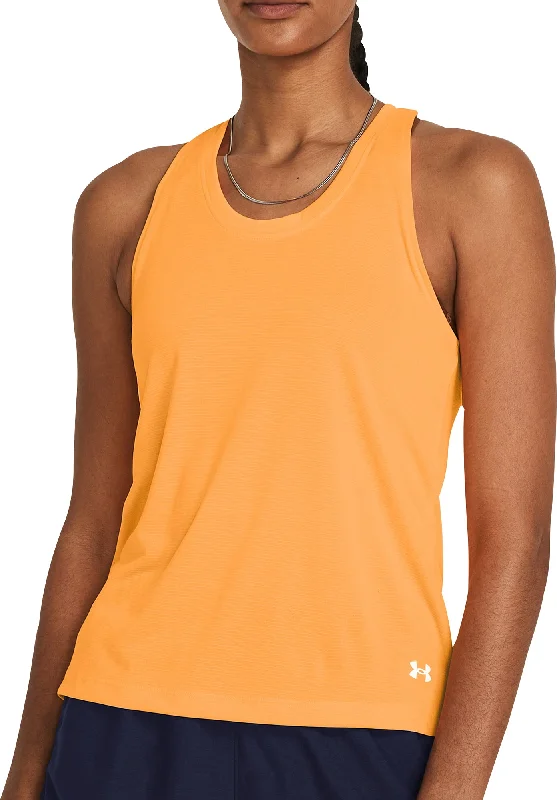 Under Armour Launch Womens Running Vest Tank Top - Orange essential tank top