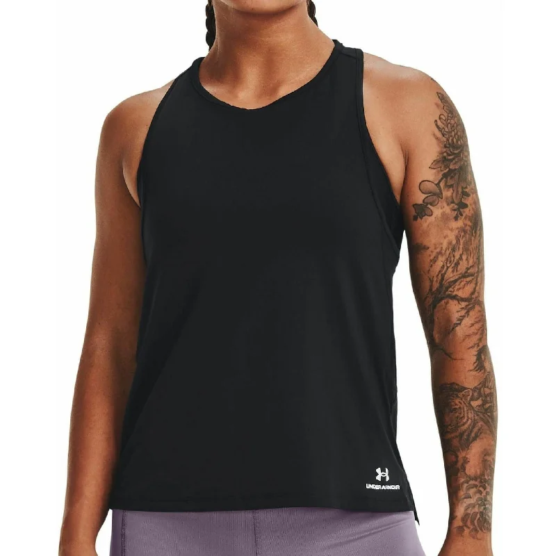 Under Armour Rush Energy Womens Training Vest Tank Top - Black one shoulder tank