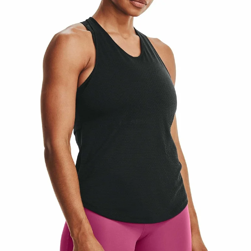 Under Armour Streaker Womens Running Vest Tank Top - Black halter tank top