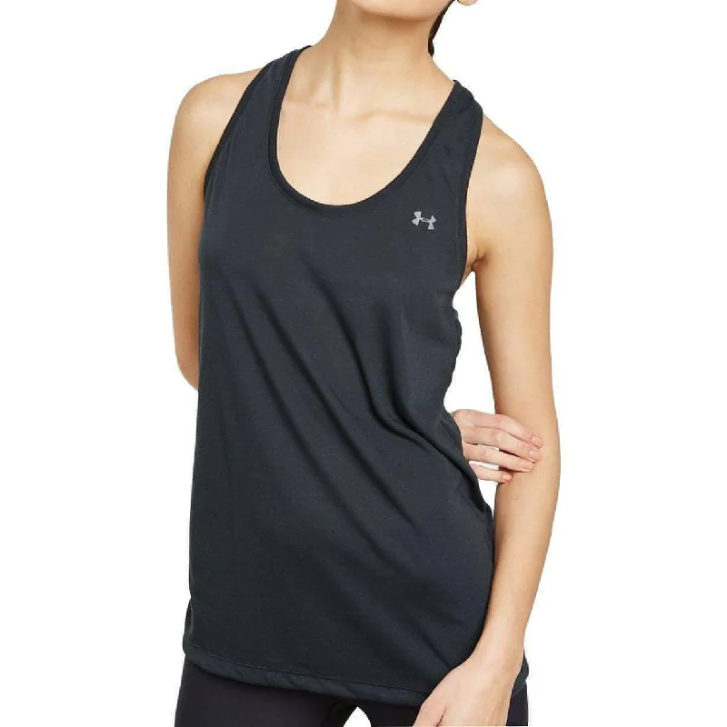 Under Armour Threadborne Womens Training Vest Tank Top - Black sleep tank top