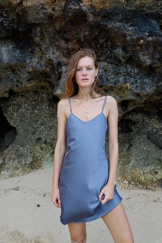 Upcycled Lavender Slip Dress