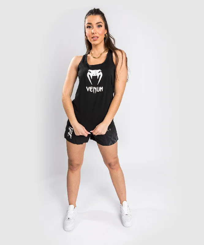 Venum Classic Tank Top - For Women - Black low neck tank