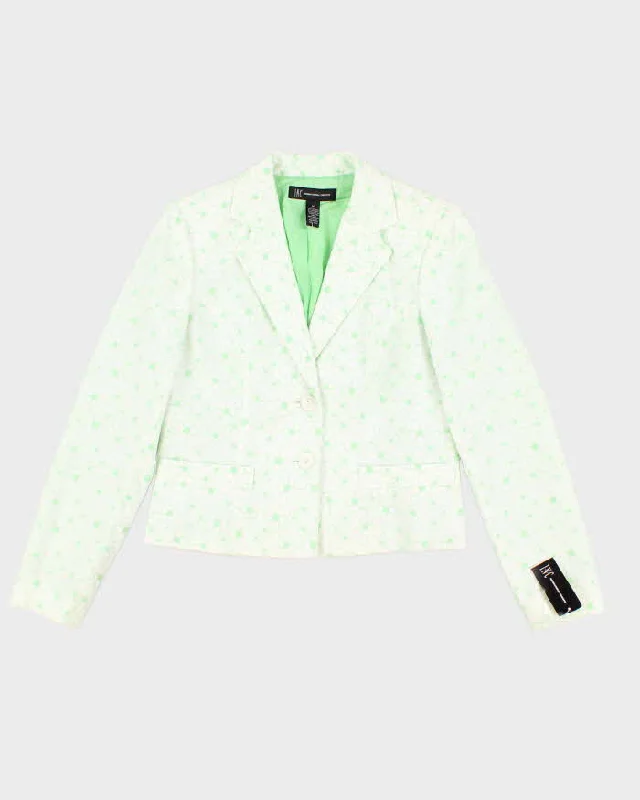 Vintage 90s/00s Embroidered Floral Fitted Cropped Blazer - M Women's Handmade Blazer Vintage 90s/00s Embroidered Floral Fitted Cropped Blazer - M Women's Handmade Blazer