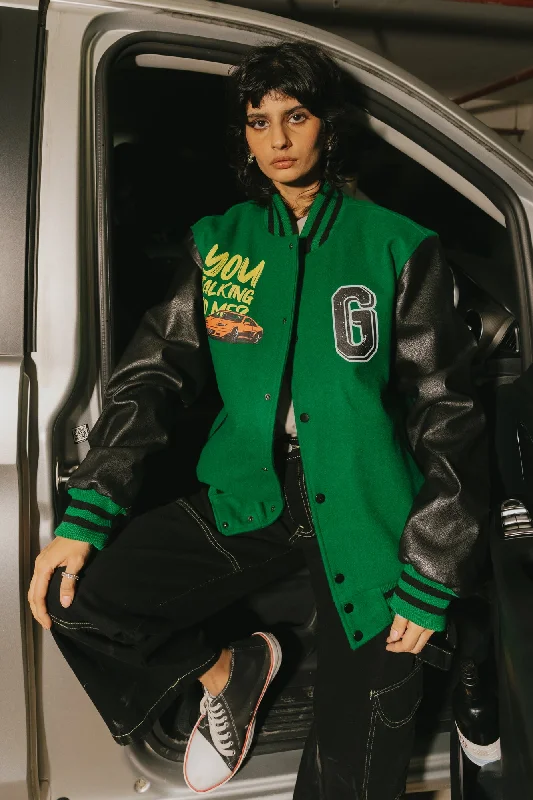 Virisdescent Varsity Jacket Denim Jacket Leather Jacket Suede Jacket