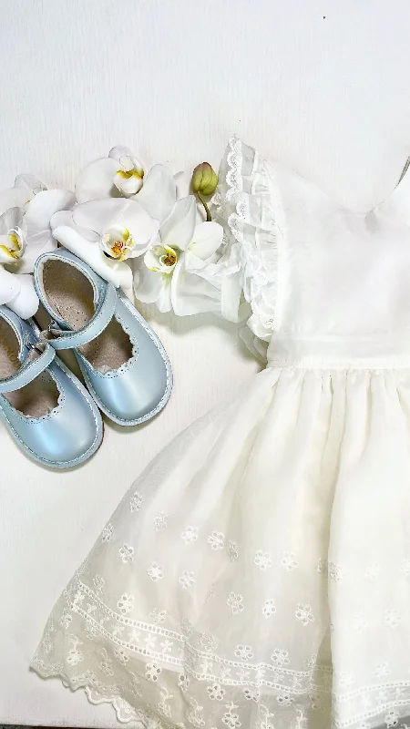 WHITE ORGANZA DRESS