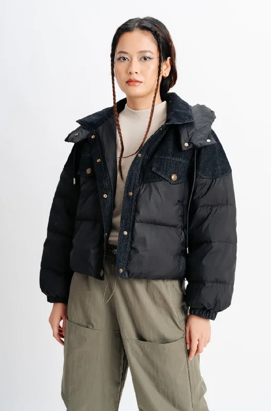 Black Bomber Jacket Cardigan Sweater Pullover