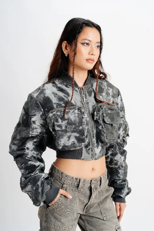 Bomber Jacket Notch Collar Peter Pan Collar Cowl Neck