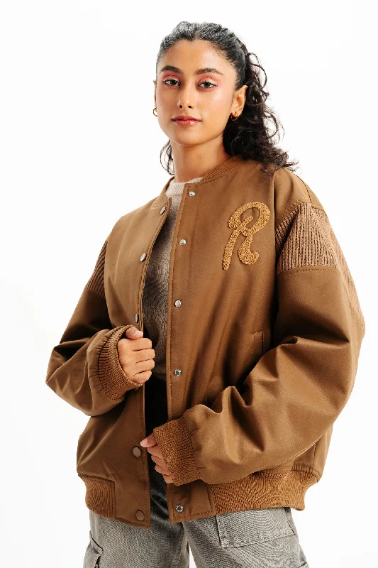 Brown Jacket Appliqued Jacket Beaded Jacket Sequined Jacket