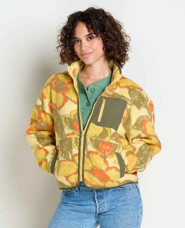 Women's Campo Fleece Jacket Wool Fabric Cashmere Fabric Tweed Fabric