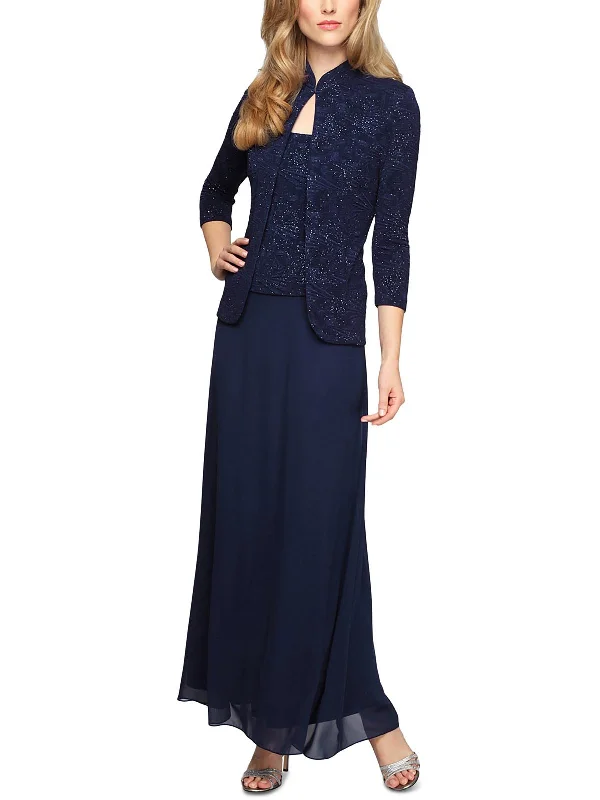 Womens Chiffon Sleeveless Dress With Jacket Belted Jacket Elasticated Jacket Padded Jacket Womens Chiffon Sleeveless Dress With Jacket Belted Jacket Elasticated Jacket Padded Jacket