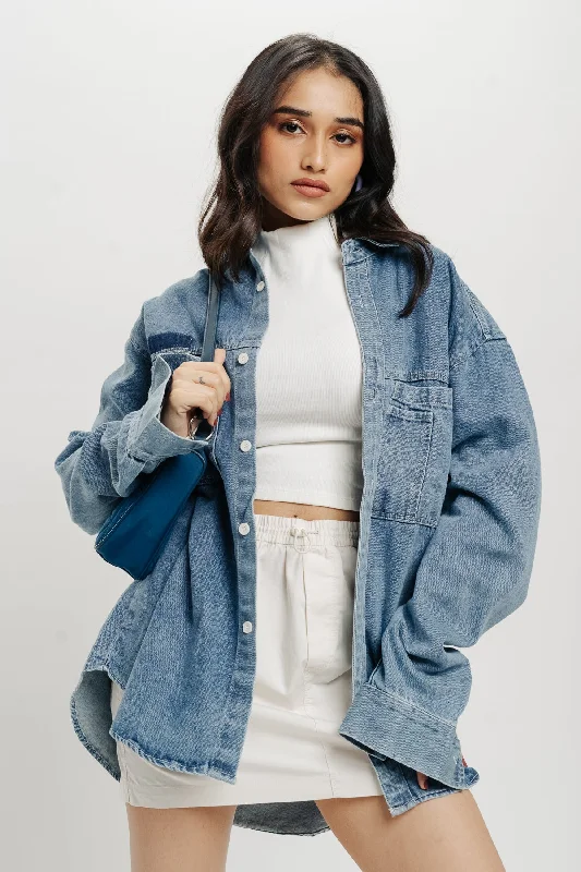 Double Pocket Denim Jacket Chenille Fabric Brocade Fabric Lace Fabric