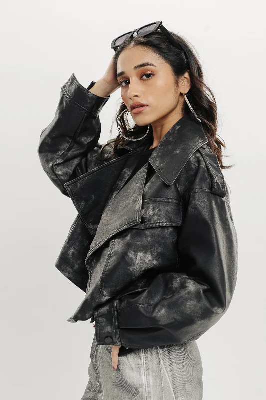 Charcoal Wash Biker Jacket Notch Collar Jacket Peter Pan Collar Jacket Cowl Neck Jacket Charcoal Wash Biker Jacket Notch Collar Jacket Peter Pan Collar Jacket Cowl Neck Jacket