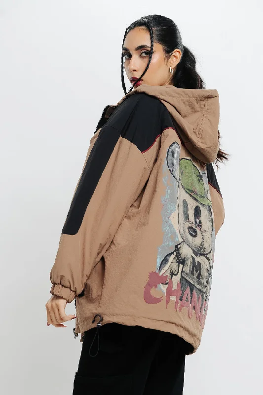 Rust Puffer Jacket Herringbone Jacket Checkered Jacket Solid Jacket