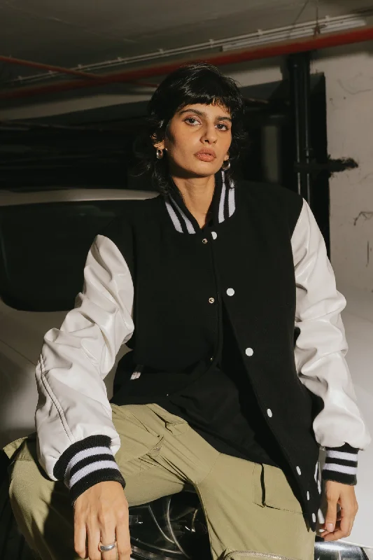 Yin-Yang Varsity Jacket Fleece Jacket Down Jacket Feather Jacket