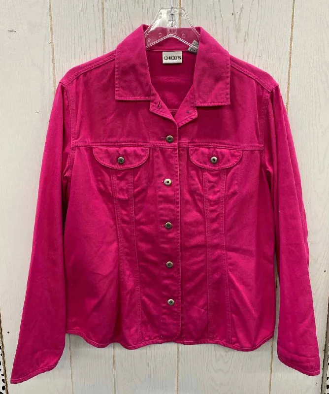 Chico's Pink Womens Size 8 Blazer Women's Elegant Suit