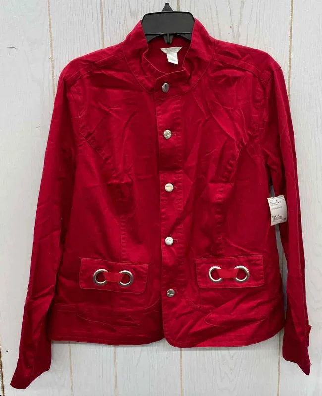 Christopher & Banks Red Womens Size 14 Blazer Women's Handmade Blazer