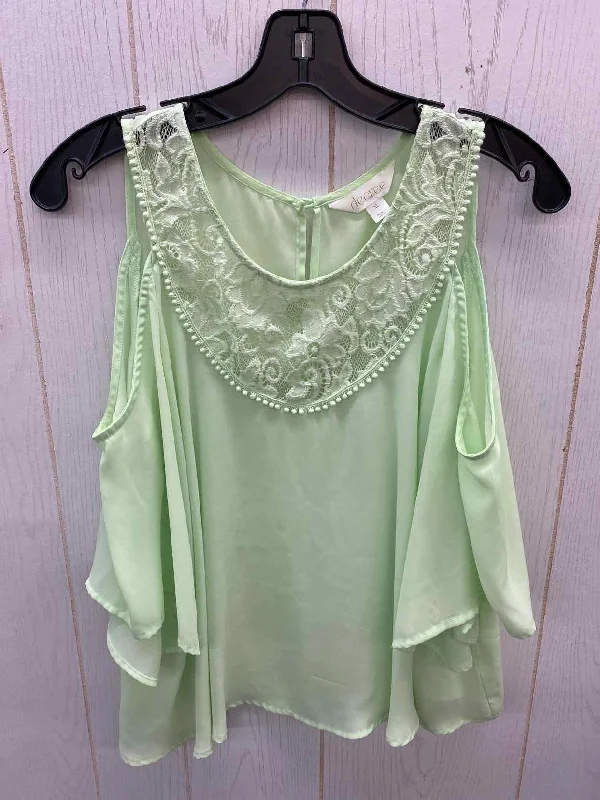Decree Green Junior Size L/XL Tank Top halter tank top