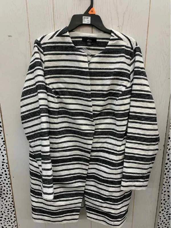 ELLOS White Womens Size 16 Blazer Women's Trendy Jacket