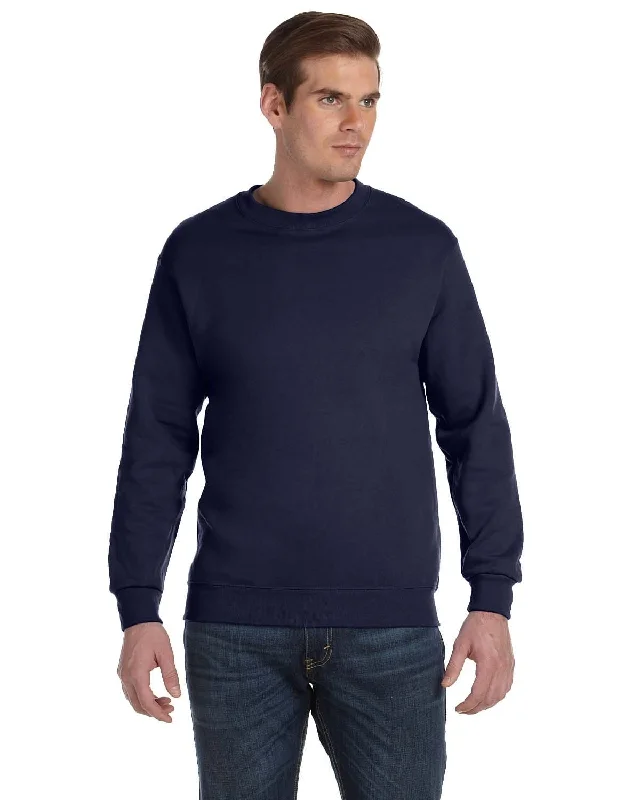 Gildan DryBlend 50/50 Crewneck Sweatshirt | Navy Hoodie with Double Zipper Versatile Adjustable