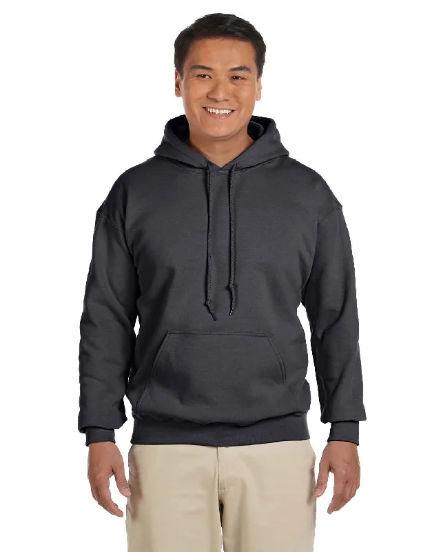 Gildan Lightweight 50/50 Hoodie Sweatshirt | Charcoal Hoodie with Drawcord Adjustable Secure
