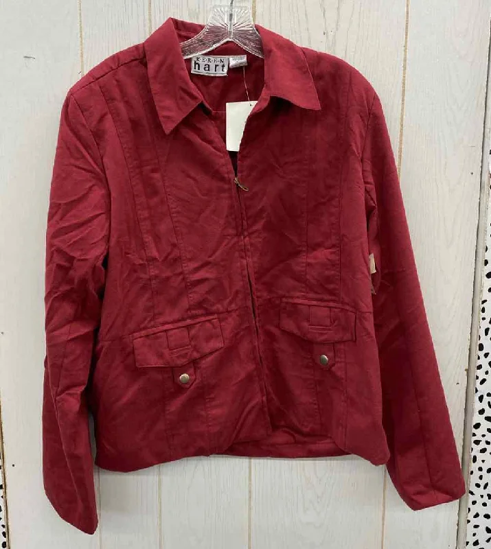 Karen Hart Burgundy Womens Size 14 Blazer Women's Unique Blazer