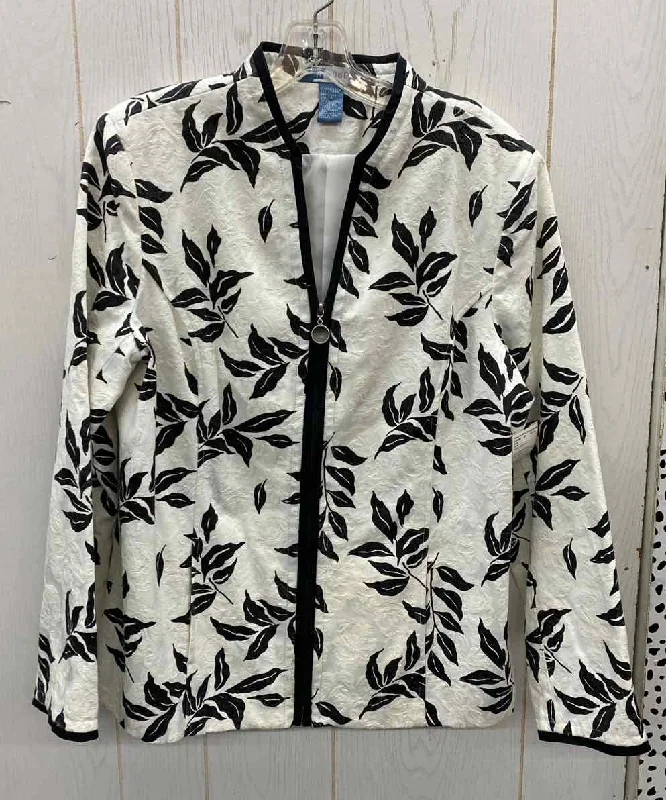 Koret White Womens Size 14 Blazer Women's Vintage Suit
