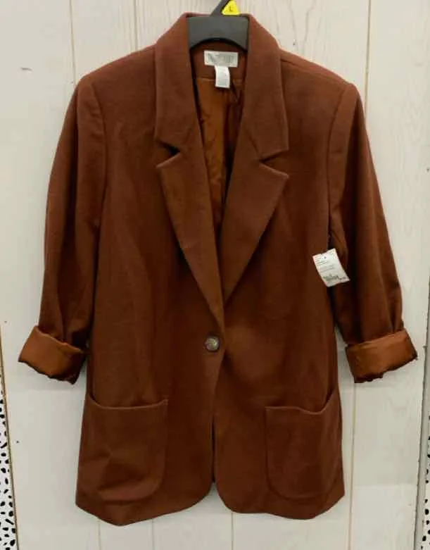 Lands End Brown Womens Size 10 Blazer Women's Elegant Jacket