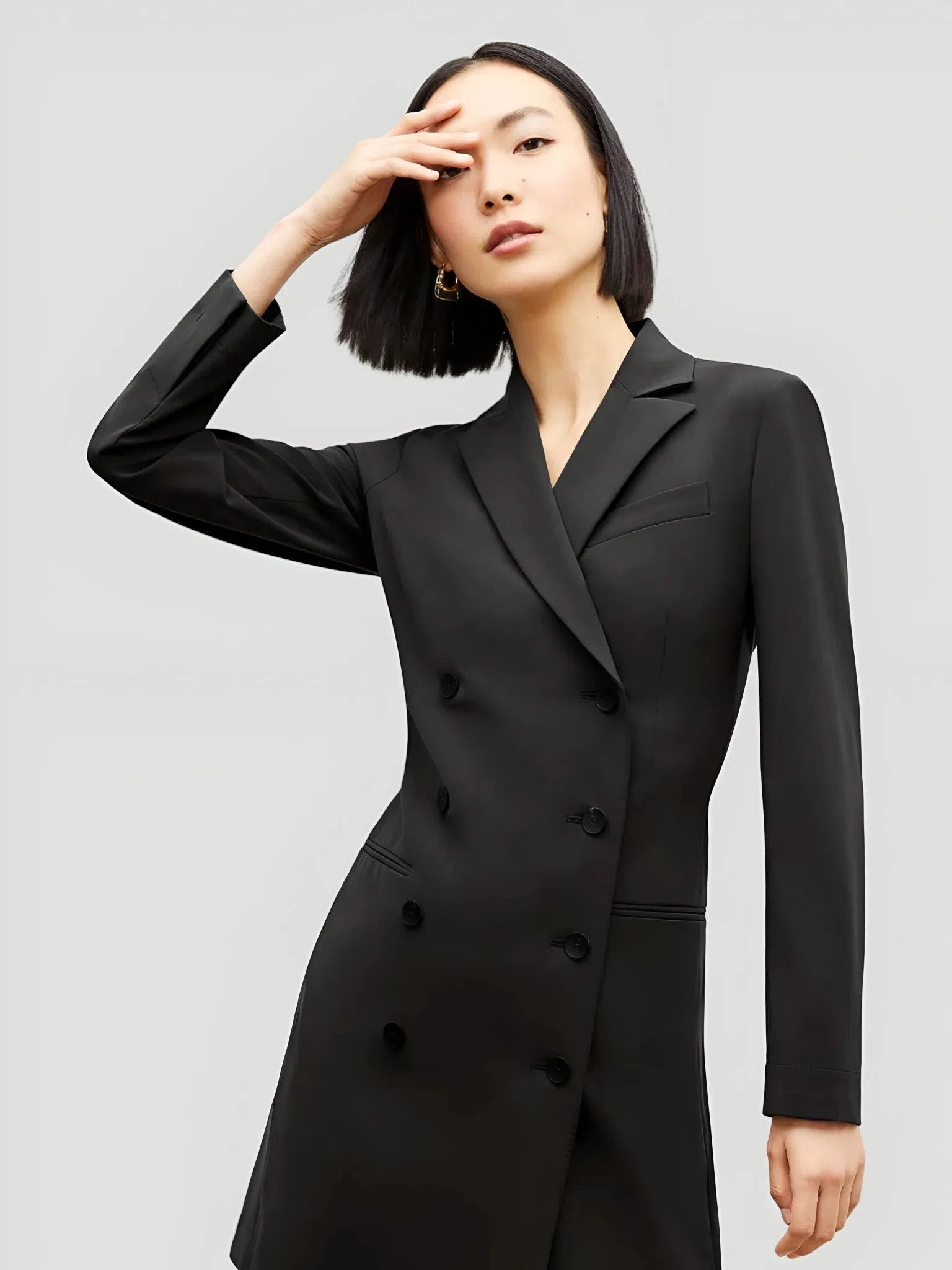 M.M LaFleur Gwynne Blazer Dress Cotton Blend Blazer