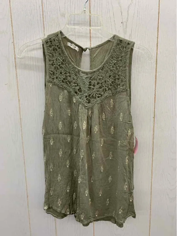 Maurices Olive Womens Size L Tank Top scoop neck tank