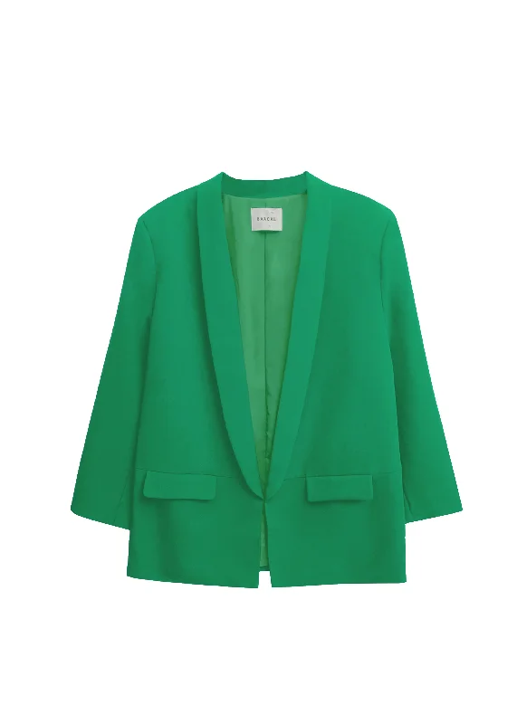 Oversized Classic Blazer - Grass Green Women's Simple Blazer