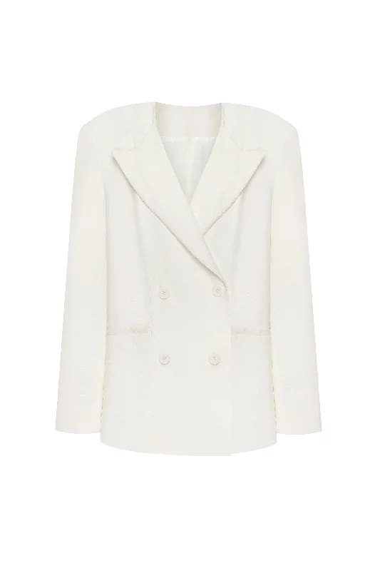 Panache white single-breasted blazer, Xo Xo Women's Banquet Suit