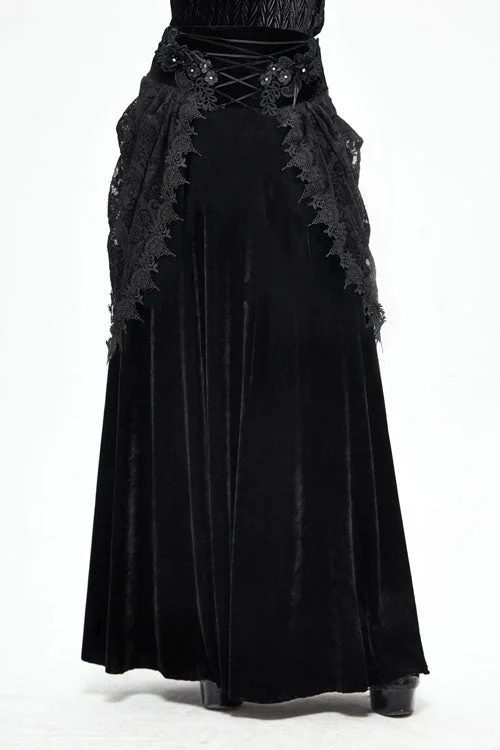 Black Velvet Cardigan Mid Waist Gothic Skirt Notch Collar Peter Pan Collar Cowl Neck Black Velvet Cardigan Mid Waist Gothic Skirt Notch Collar Peter Pan Collar Cowl Neck