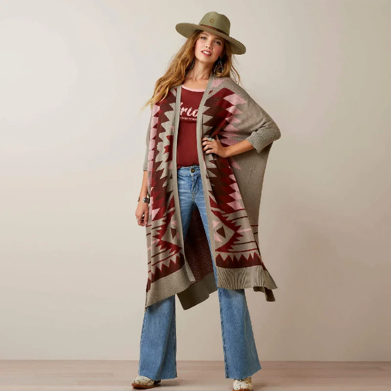 Ariat Women’s Serape Style Cardigan Fleece Fabric Down Fabric Feather Fabric