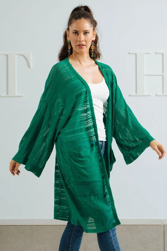 Fluffy Oversized Cardigan - Angelica Fleur Handmade Hand-knitted Hand-woven