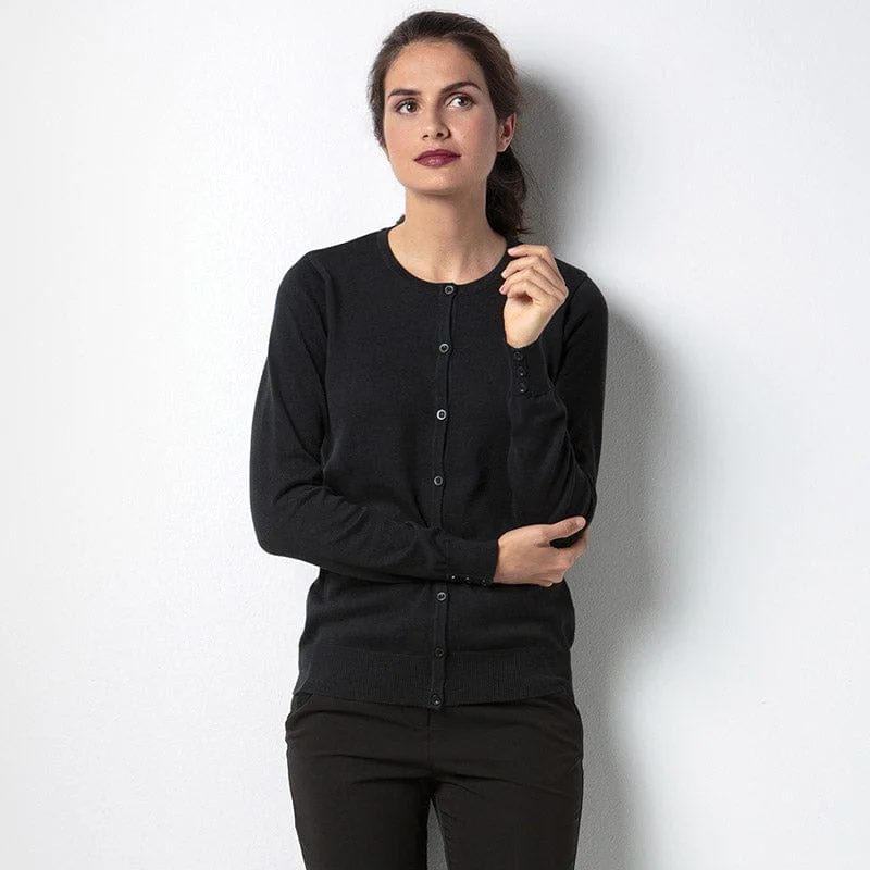 Kustom Kit KK355 Ladies' Arundel Long Sleeve Round Neck Cardigan Casual Formal Business Kustom Kit KK355 Ladies' Arundel Long Sleeve Round Neck Cardigan Casual Formal Business