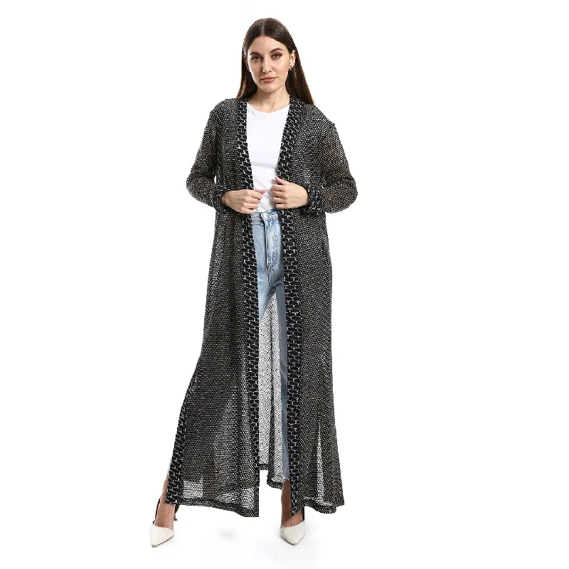 Lace Up Long Sleeves Cardigan (33241) - Kady Nylon Fabric Polyester Fabric Spandex Fabric Lace Up Long Sleeves Cardigan (33241) - Kady Nylon Fabric Polyester Fabric Spandex Fabric