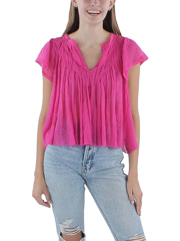 Padma Womens Raw Hem Cotton Pullover Top Turtleneck Warm Pullover