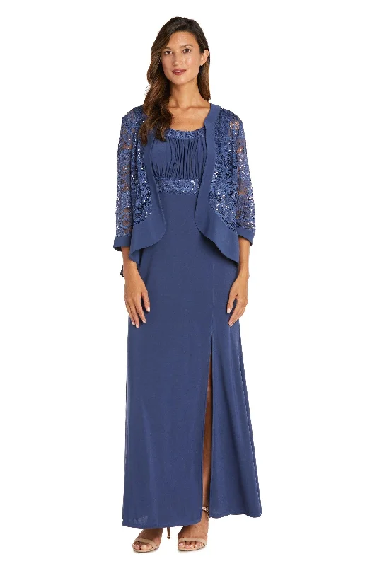 R&M Richards 3785P Long Formal Petite Jacket Dress Sale Satin Jacket Silk Jacket Chiffon Jacket