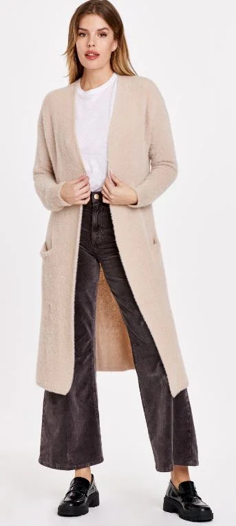 RUBIE LIGHT BEIGE CARDIGAN Cardigan Knitwear Sweater