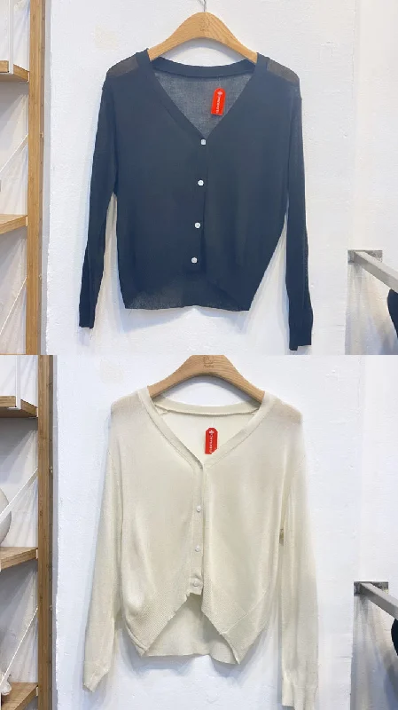 Simple lightweight cardigan Slim Fit Regular Fit Oversized