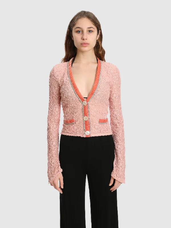 Voyage Passion Lace Cardigan Wool Cardigan Cotton Cardigan Cashmere Cardigan