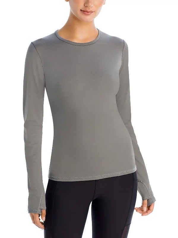 Womens Yoga Thumb Holes Pullover Top Turtleneck Warm Pullover