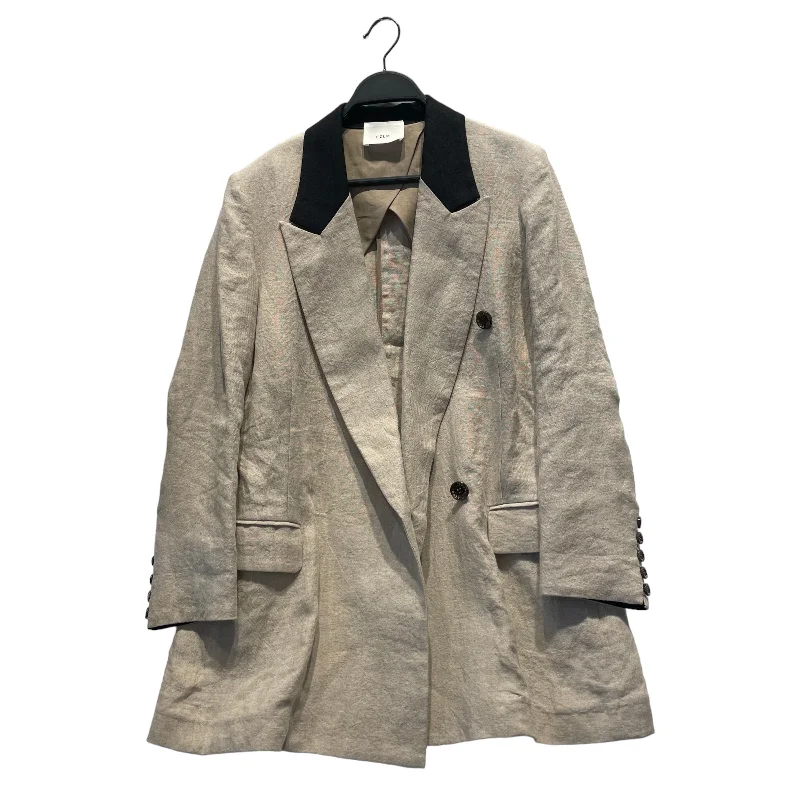 Yasutoshi Ezumi/Coat/S/GRY/Linen/yess20jk01 High-Collar Puffer Coat