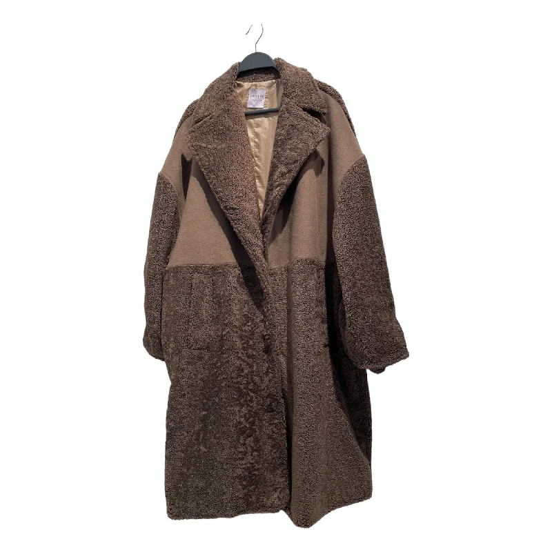 runa/Coat/FREE/Brown/Polyester/410140241/ Longline Wool Coat