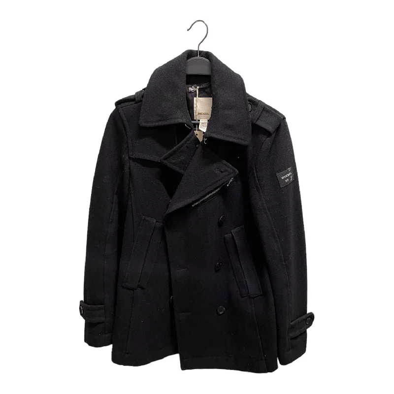 DIESEL/Coat/S/Rayon/BLK/ Long Hooded Anorak