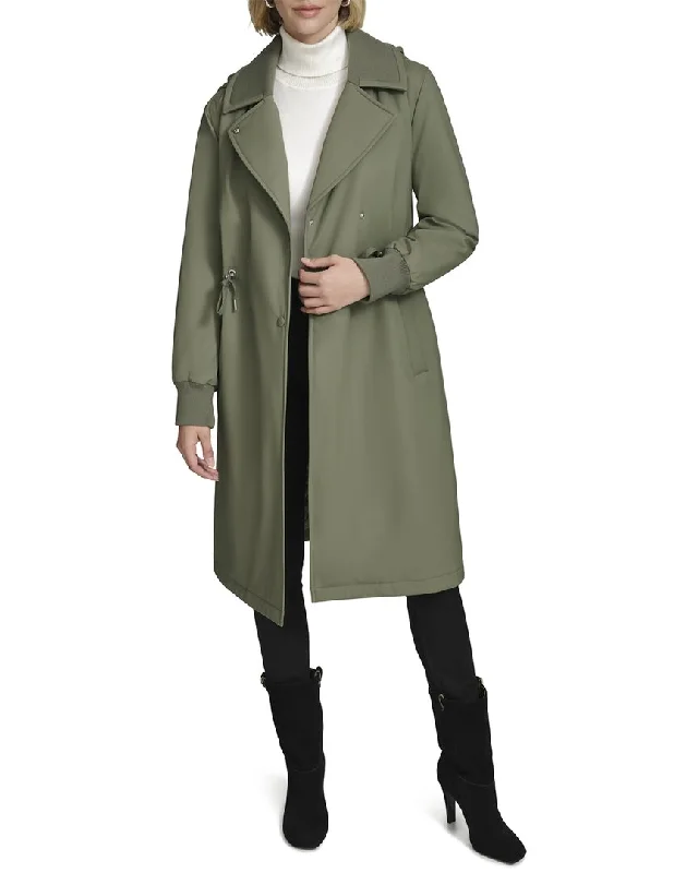 Andrew Marc Finley Coat Vegan Leather Trench