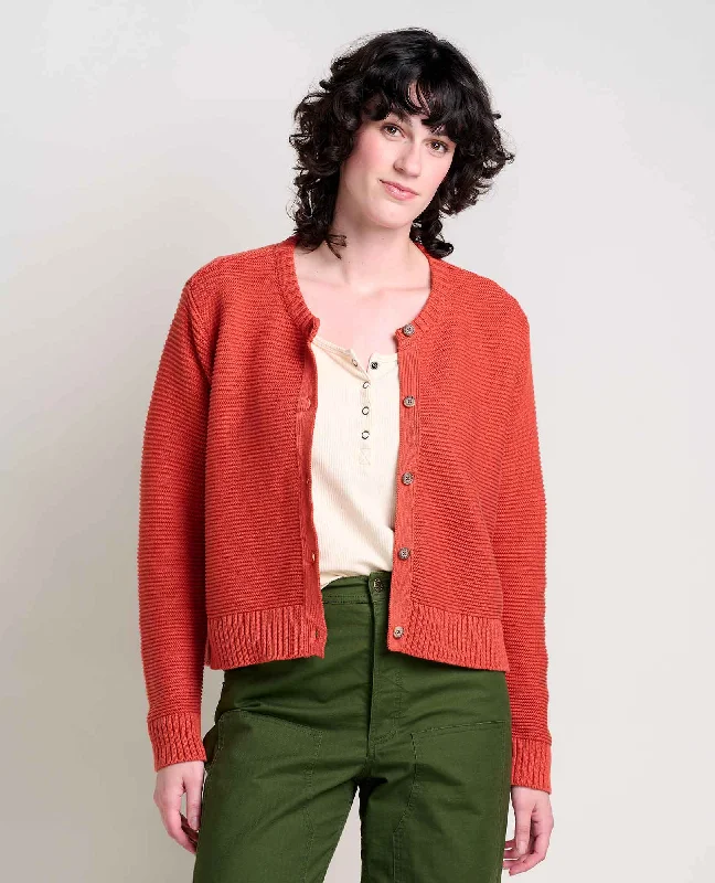 Bianca Crew Cardigan Tailored Straight A-Line