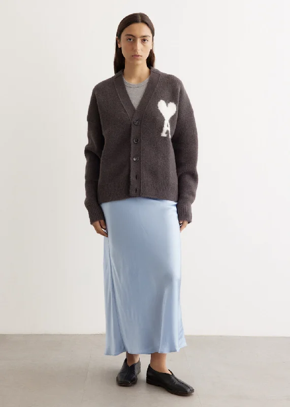 Boxy Off White ADC Cardigan Velvet Chenille Corduroy