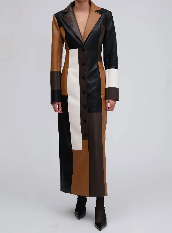 Carla Coat In Cinnamon Chocolate Warmth-Enhanced Parka